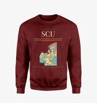 Thumbnail for Antonio Maceo Airport (SCU) design on wine red sweatshirt