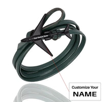 Thumbnail for Customisable Leather Rope Bracelet - view 12
