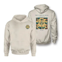 Thumbnail for VINTAGE G4139 - The Compass Rose - Double-Side Hoodie design on khaki double side