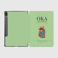 Thumbnail for Naha Airport (OKA) design on light green samsung tablet tablet case