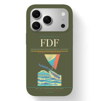 Thumbnail for Fort-de-France Airport (FDF) design on green army iPhone 17 Pro MagSafe case