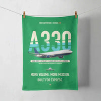 Thumbnail for Airbus A330-300P2F design on green towel