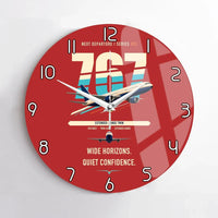 Thumbnail for Boeing 767-300ER design on red no frame wall clock