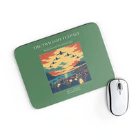 Thumbnail for VINTAGE G4260 - The Twilight Flypast - Designed Mouse Pads design on green rectangle