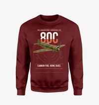 Thumbnail for IAR 80C design on wine red sweatshirt