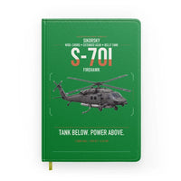 Thumbnail for Sikorsky S-70i FIREHAWK design on green notebook