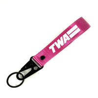 Thumbnail for Trans World Airlines (TWA) Hawk-shaped key chain, Pink+NO NAME