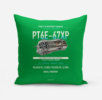 Thumbnail for PT6E-67XP design on green pillow