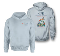 Thumbnail for Casper–Natrona County International Airport (CPR) design on light blue double-side hoodie