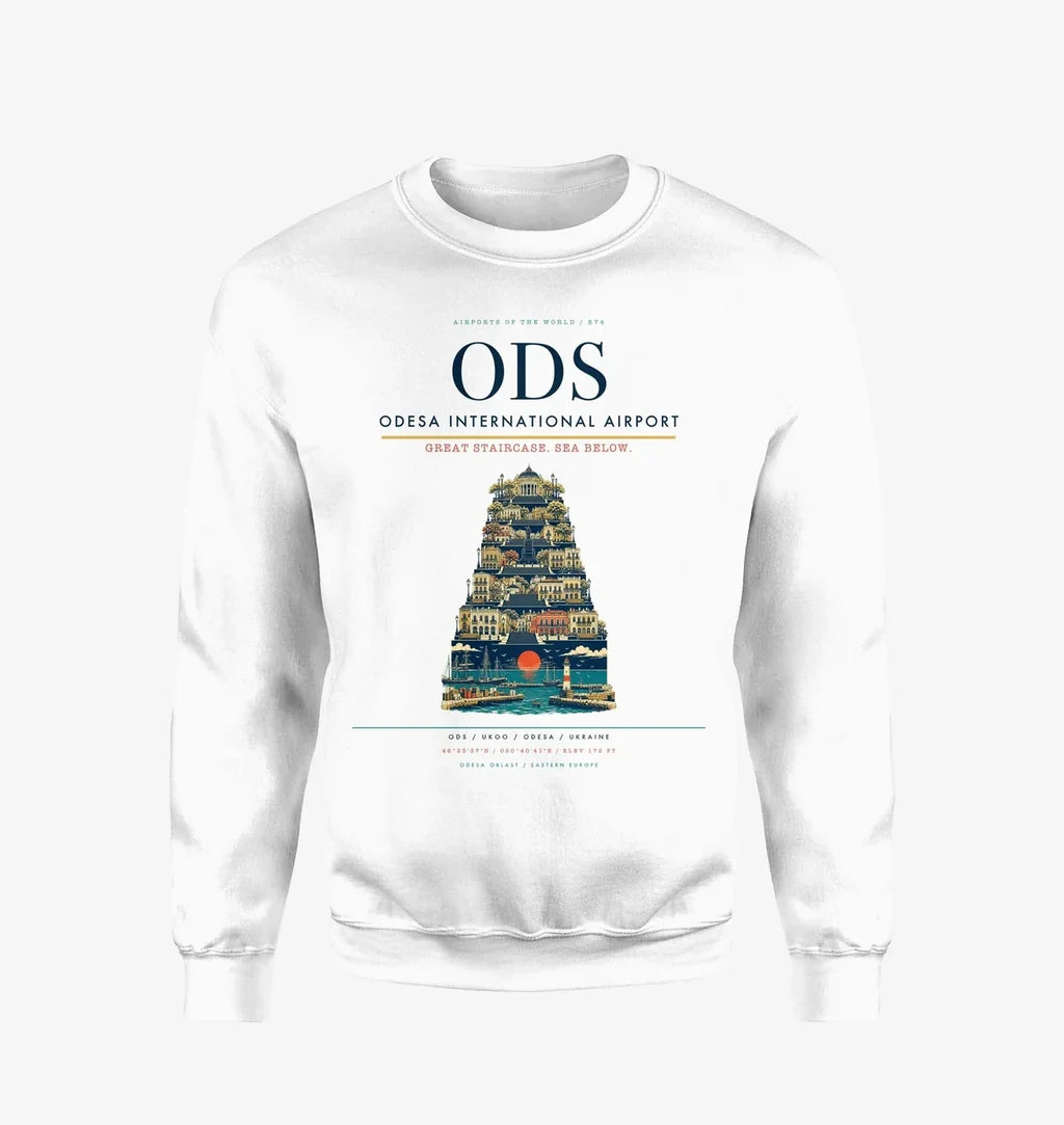 Odesa International Airport ODS Sweatshirt - White