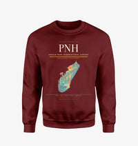 Thumbnail for Phnom Penh International Airport (PNH) design on wine red sweatshirt