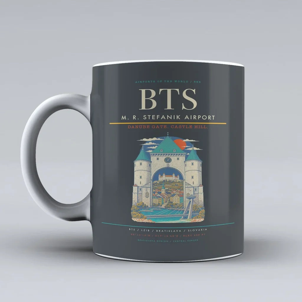 M. R. Stefanik Airport BTS Mug - Gray