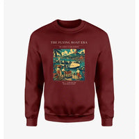 Thumbnail for VINTAGE G4055 - The Flying Boat Era - Designed Sweatshirts design on winered