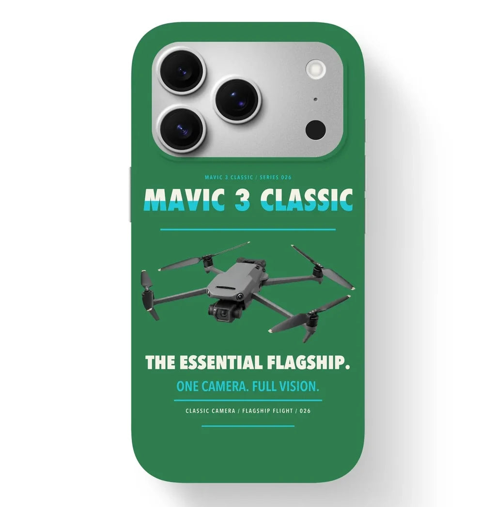 DJI Mavic 3 Classic Case design on green iphone case