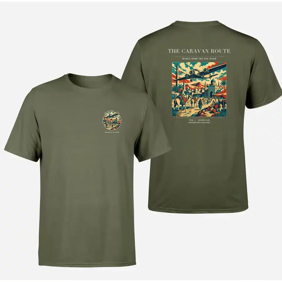 VINTAGE G4040 - The Caravan Route - Double-Side T-Shirt design on greenarmy double side t shirt