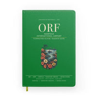 Thumbnail for Norfolk International Airport (ORF) design on green notebook
