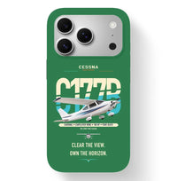 Thumbnail for Cessna 177B Cardinal design on green magsafe iphone case, for iPhone 17 Pro