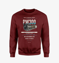 Thumbnail for PW300 design on wine red sweatshirt