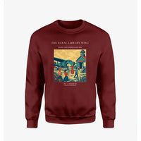 Thumbnail for VINTAGE G4392 - The Rural Library Wing - Designed Sweatshirts design on winered
