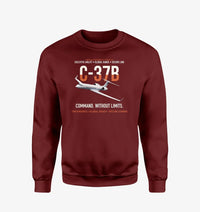 Thumbnail for C-37B Global Command Link design on wine red sweatshirt