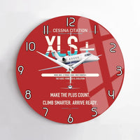 Thumbnail for Cessna Citation XLSPlus design on red no frame wall clock