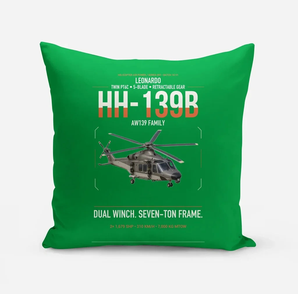 Leonardo HH-139B design on green pillow