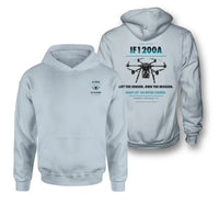 Thumbnail for Inspired Flight IF1200A design on light blue hoodie