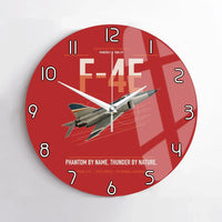 Thumbnail for F-4E Phantom II design on red no frame wall clock