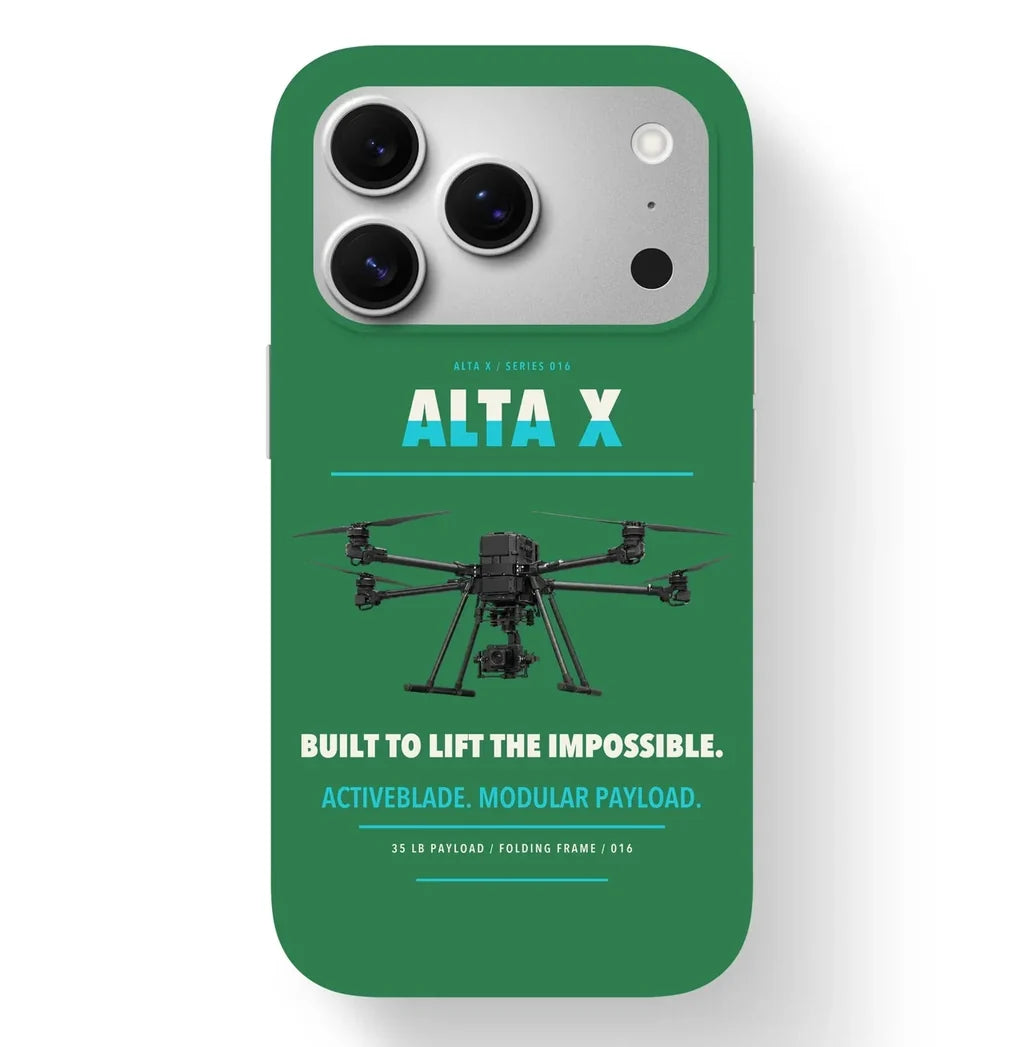 Freefly Alta X Case design on green iphone case