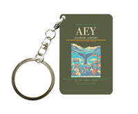 Thumbnail for Akureyri Airport (AEY) design on green army key chain