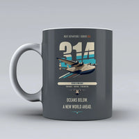 Thumbnail for Boeing 314 Clipper double-side print on gray ceramic mug