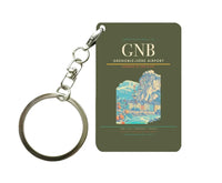 Thumbnail for Grenoble-Isère Airport (GNB) design on green army key chain