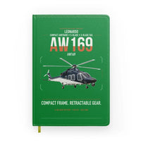 Thumbnail for Leonardo AW169 design on green notebook