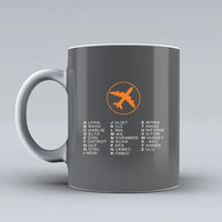 Thumbnail for Customisable Aviation Alphabet Mug - view 8