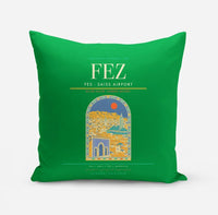 Thumbnail for Fes (FEZ) design on green pillow