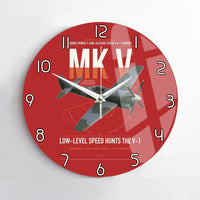 Thumbnail for Hawker Tempest Mk V design on red no frame wall clock