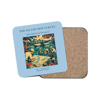 Thumbnail for The Island Hop Survey - Designed Coasters design on light blue 1-piece