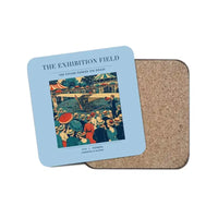 Thumbnail for The Exhibition Field - Designed Coasters design on light blue 1-piece