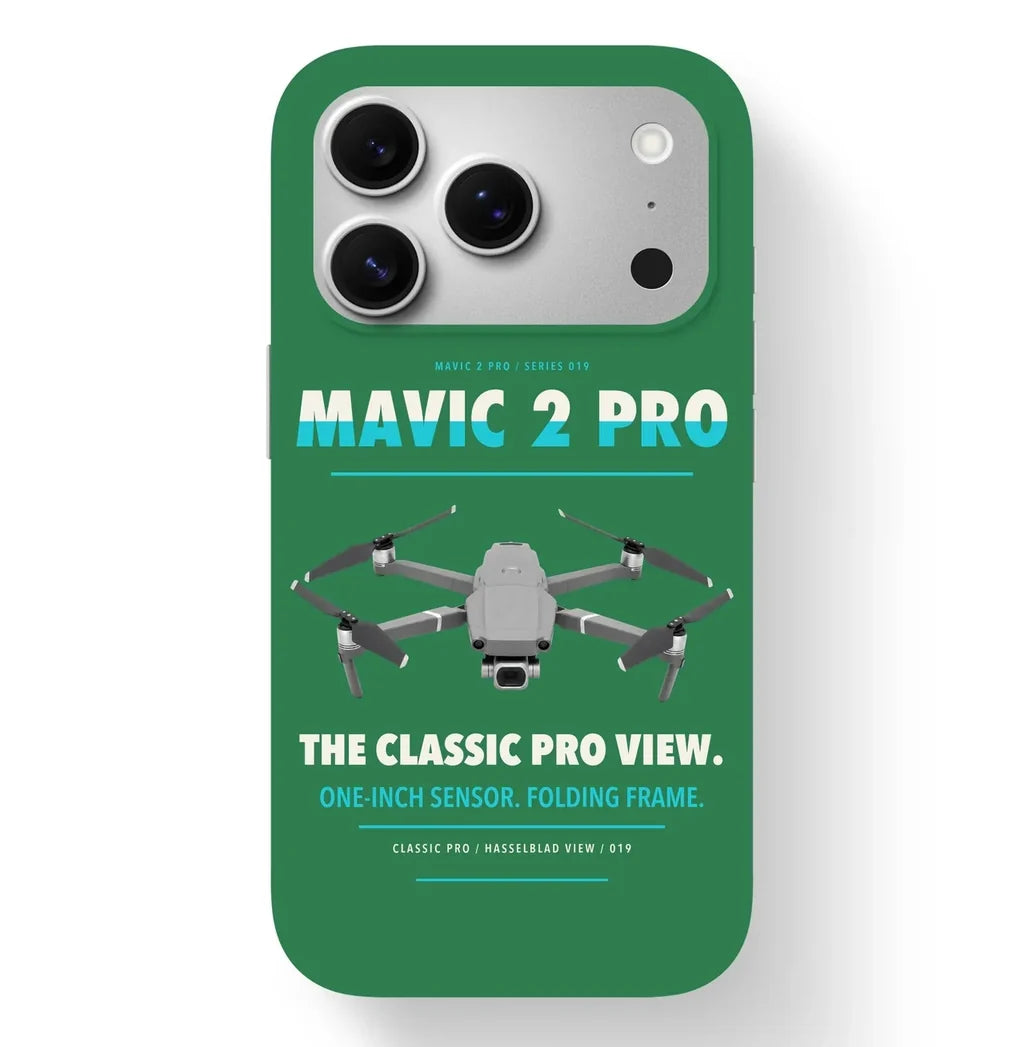 DJI Mavic 2 Pro Case design on green iphone case