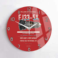 Thumbnail for FJ33-5A design on red no frame wall clock