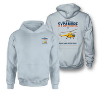 Thumbnail for Bristol Sycamore HR14 design on light blue double-side hoodie, double-side print