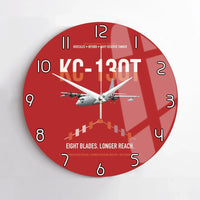 Thumbnail for KC-130T NP2000 design on red no frame wall clock
