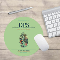Thumbnail for I Gusti Ngurah Rai International Airport Bali (DPS) design on light green round mouse pad