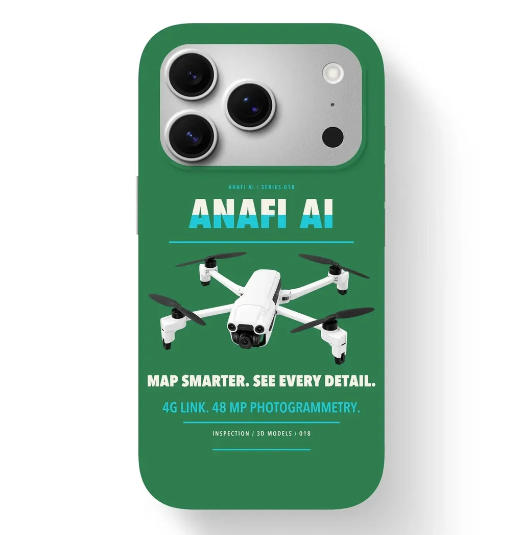 Parrot ANAFI Ai Case design on green iphone case