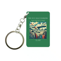 Thumbnail for VINTAGE G4387 - The Hay Bale Markers - Designed Key Chain design on green