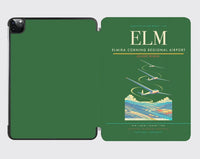 Thumbnail for Elmira Corning Regional Airport (ELM) design on green ipad tablet case