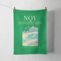 Thumbnail for Cornwall Airport Newquay (NQY) design on green towel