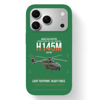 Thumbnail for Airbus Helicopters H145M LUH SOF design on green magsafe iphone case, for iPhone 17 Pro