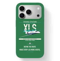 Thumbnail for Cessna Citation XLS design on green magsafe iphone case, for iPhone 17 Pro