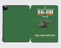 Thumbnail for MD AH-6M Little Bird design on green ipad tablet case